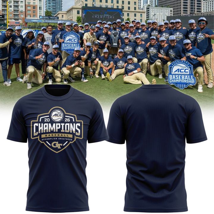 Georgia Tech Baseball TOURNAMENT AND REGULAR SEASON CHAMPIONS T-Shirt