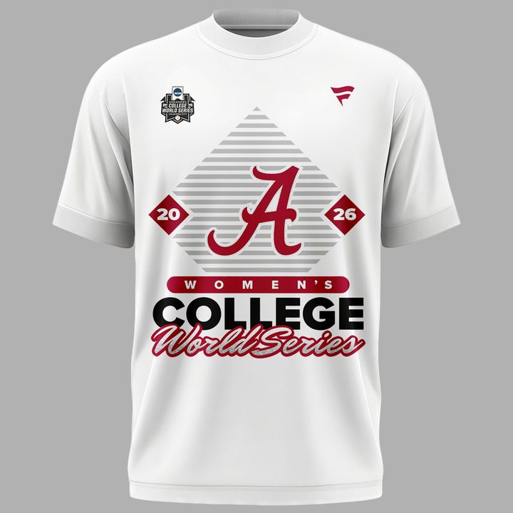 2026 Exclusive Alabama Crimson Tide softball Women’s College World Series T-Shirt White for fans