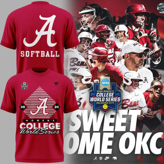 2026 Exclusive Alabama Crimson Tide softball Women’s College World Series T-Shirt for fans