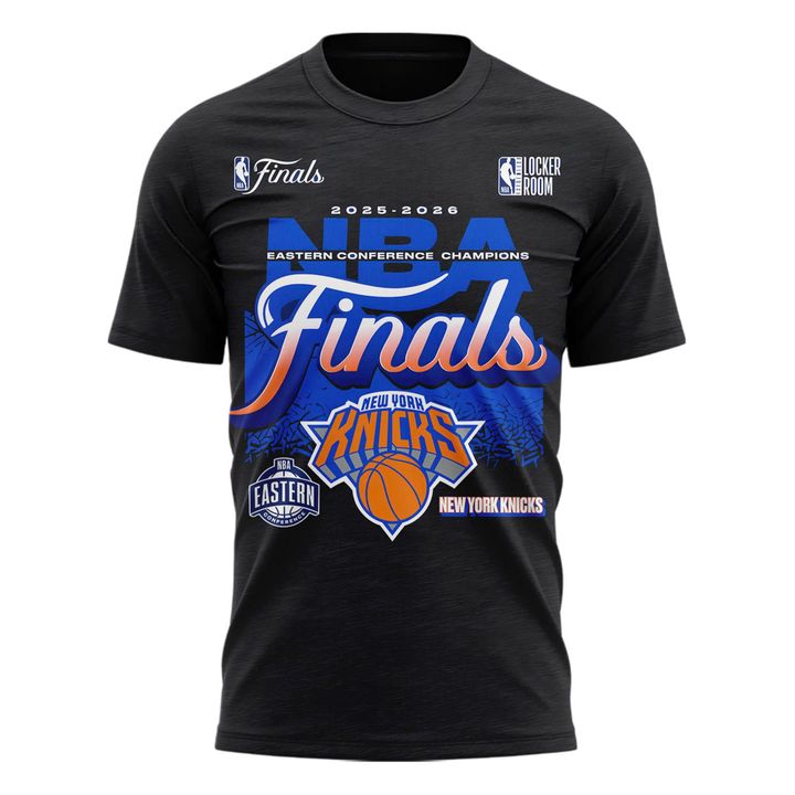 Men's New York Knicks Charcoal 2026 NBA Eastern Conference Champions Locker Room T-Shirt