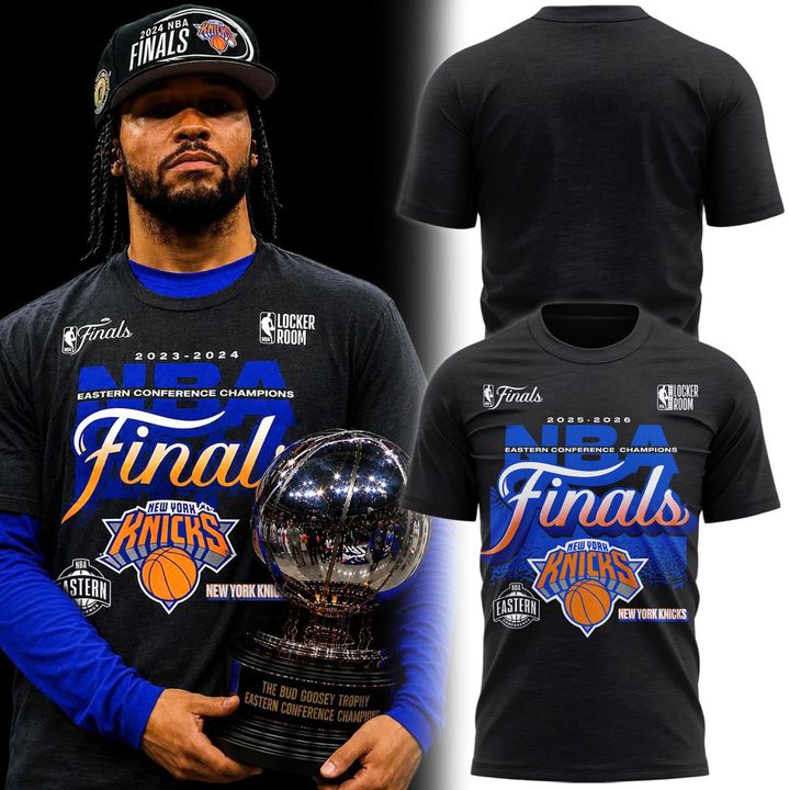 Men's New York Knicks Charcoal 2026 NBA Eastern Conference Champions Locker Room T-Shirt