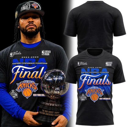 Men's New York Knicks Charcoal 2026 NBA Eastern Conference Champions Locker Room T-Shirt