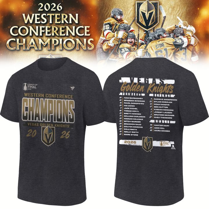 2.VGK   WESTERN CONFERENCE CHAMPIONS Tshirt 2026