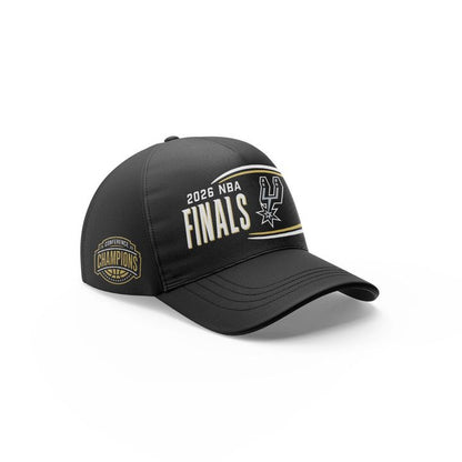 San Antonio Spurs New Era Black 2026 Western Conference Champions Locker Room Cap