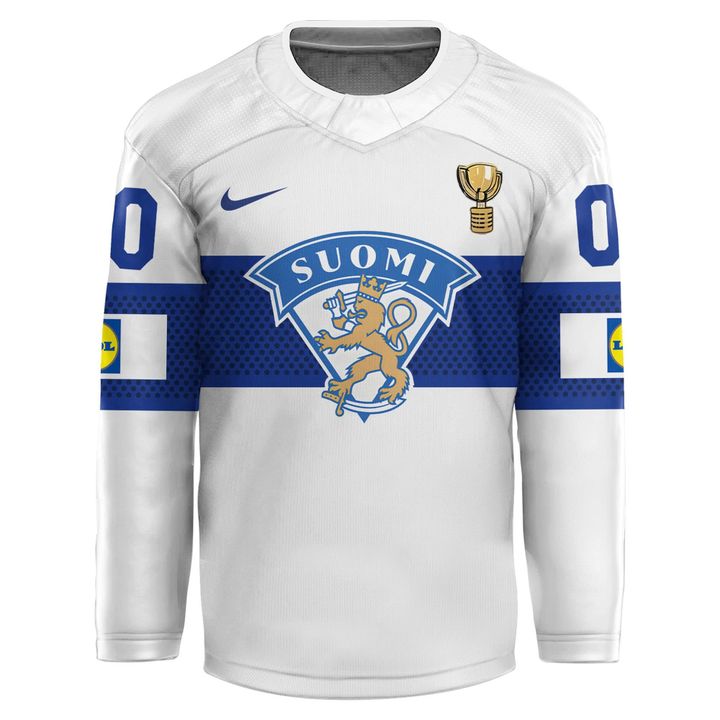 Leijonat 2026 IIHF Champions Custom Hockey Jersey