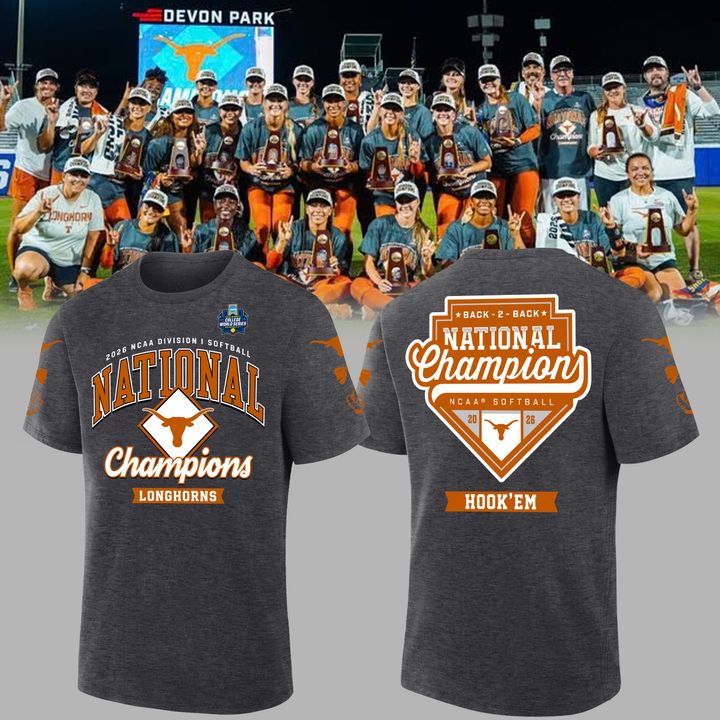 2026 Exclusive T-Shirt Texas Softball back-to-back National Champions
