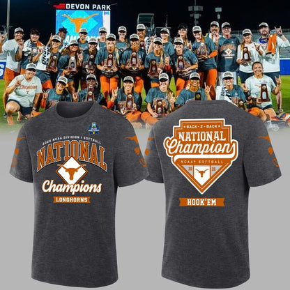 2026 Exclusive T-Shirt Texas Softball back-to-back National Champions