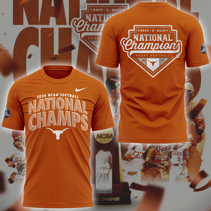 Exclusive T-Shirt Texas Softball National Champions 2026