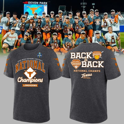 2026 Exclusive T-Shirt Texas Softball back-to-back National Champions.