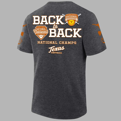 2026 Exclusive T-Shirt Texas Softball back-to-back National Champions.