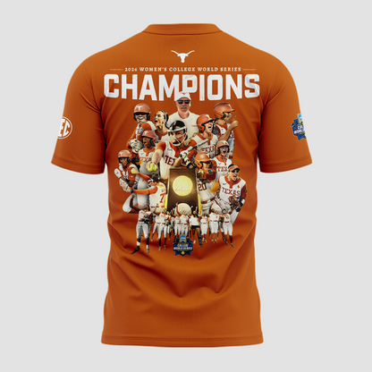 2026 Exclusive T-Shirt Texas Softball back-to-back National Champions!