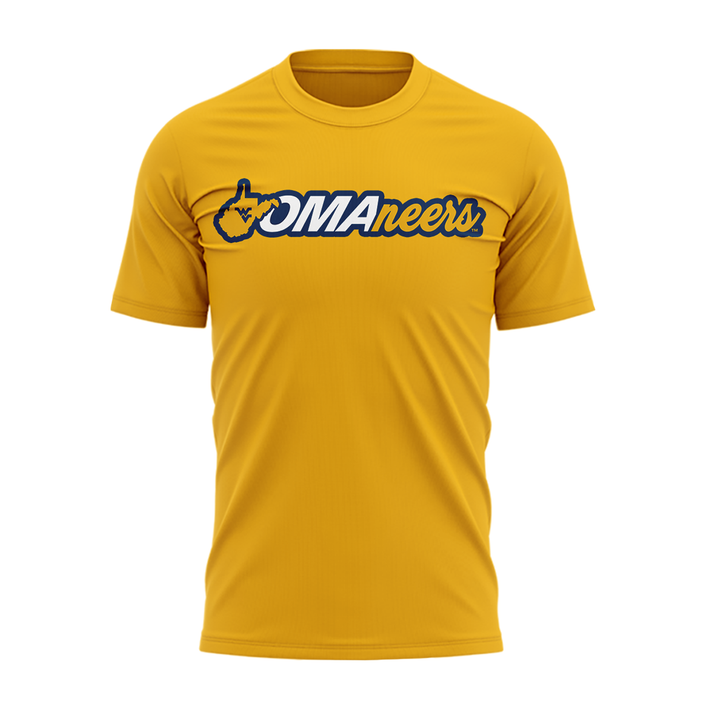 West Virginia Mountaineers 2026 NCAA Baseball Men's College World Series Omaneers Yellow T-Shirt