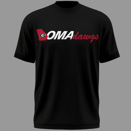 1.Limited Edition "Omadawgs" Black T-Shirt Georgia Baseball CWS2026