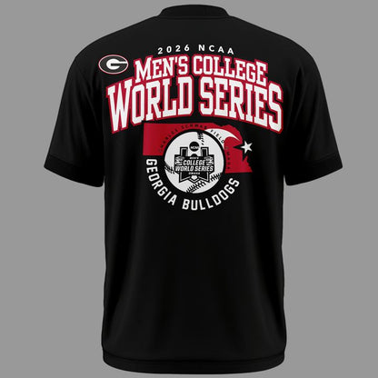 Limited Edition "Omadawgs" Black T-Shirt Georgia Baseball CWS2026