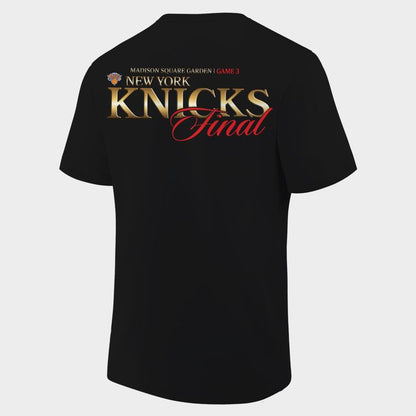1. New York Knicks 2026 Finals Game 3 Black Tshirt