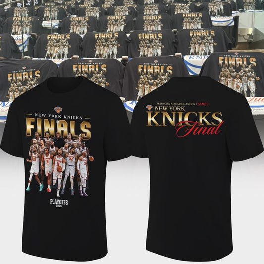 1. New York Knicks 2026 Finals Game 3 Black Tshirt