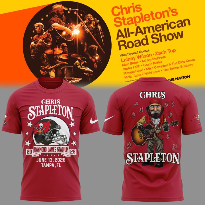 Chris Stapleton x Tampa Bay Buccaneers - All-American Road Show T-Shirt