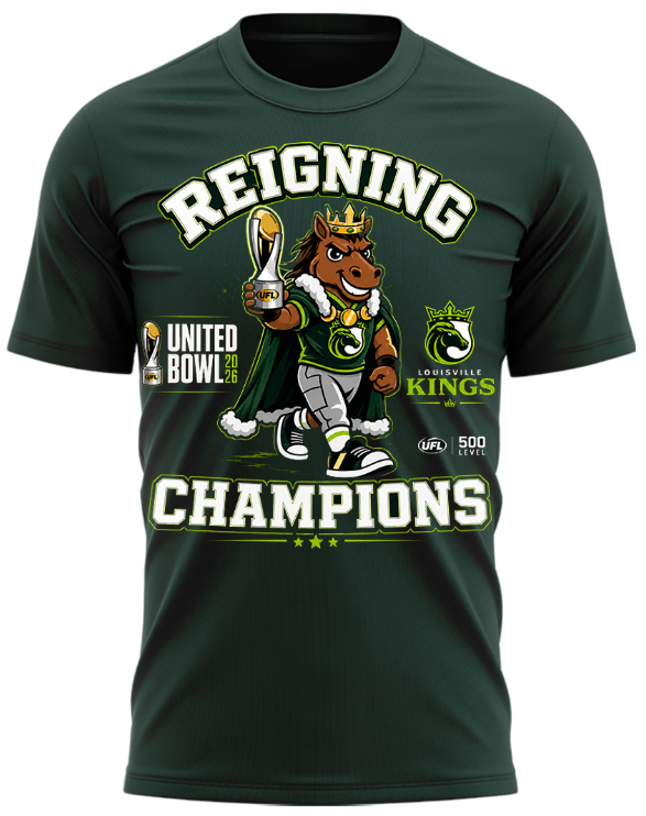 1. Louisville Kings United Bowl Champions 2026 Reigning Champions T-Shirt