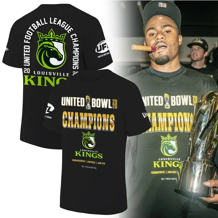 2. Louisville Kings United Bowl Champions 2026 Reigning Champions T-Shirt