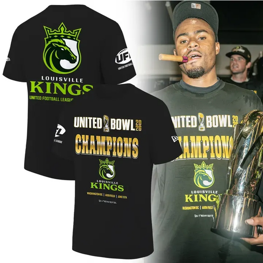 3. Louisville Kings United Bowl Champions 2026 Reigning Champions T-Shirt