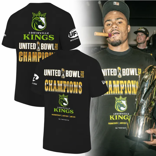 3. Louisville Kings United Bowl Champions 2026 Reigning Champions T-Shirt