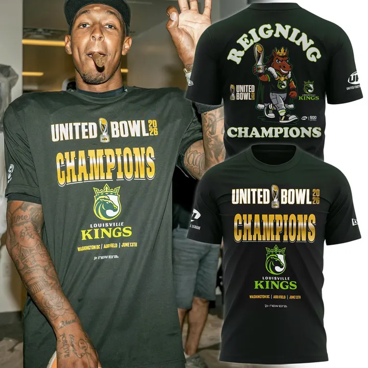 Louisville Kings United Bowl Champions 2026 Reigning Champions T-Shirt_1002