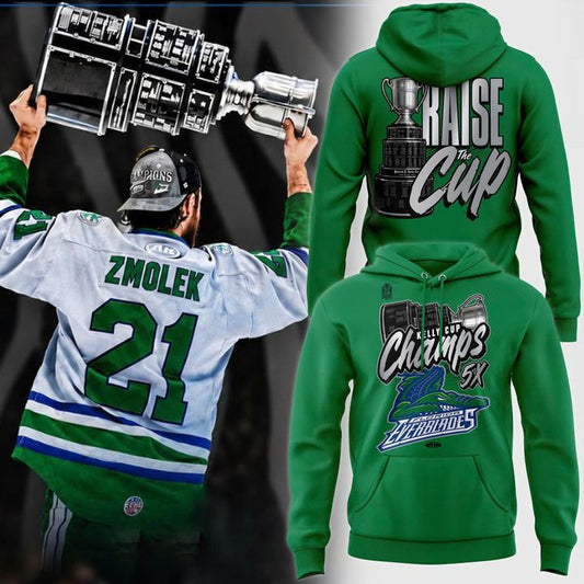 Florida Everblades Kelly Cup Champions 5X Championship Blue Hoodie