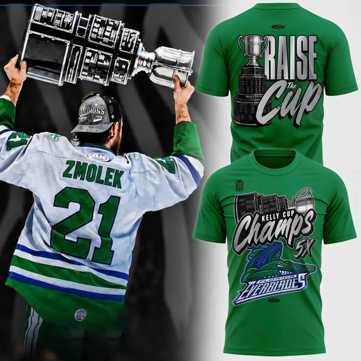 Limited Edition Florida Everblades 2026 Kelly Cup Champions TShirt