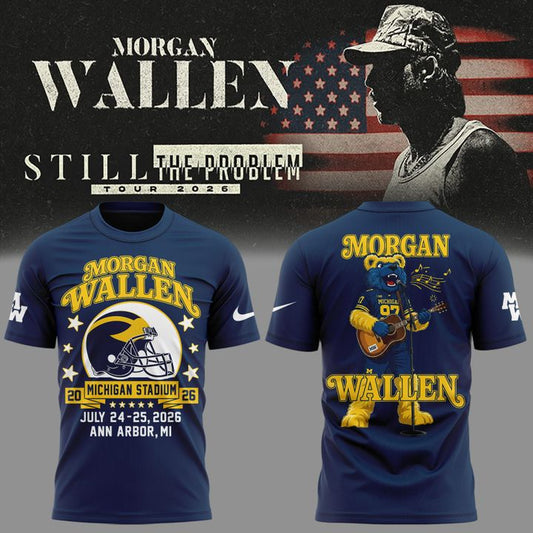 Exclusive Tshirt MW x Michigan Wolverines Football - Still The Problem Tour 2026 T-Shirt