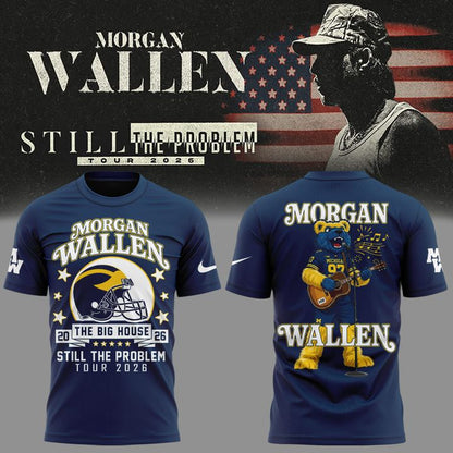 Exclusive Tshirt MW x Michigan Wolverines Football - Still The Problem Tour 2026 T-Shirt