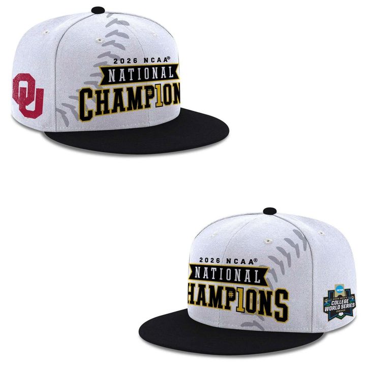 Men's Champion Grey Oklahoma Sooners 2026 Baseball Men's College World Series Champions Locker Room T-Shirt