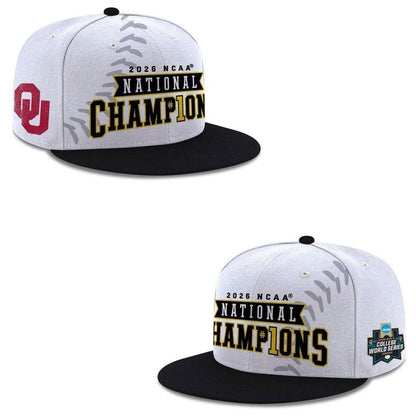 Men's Champion Grey Oklahoma Sooners 2026 Baseball Men's College World Series Champions Locker Room T-Shirt
