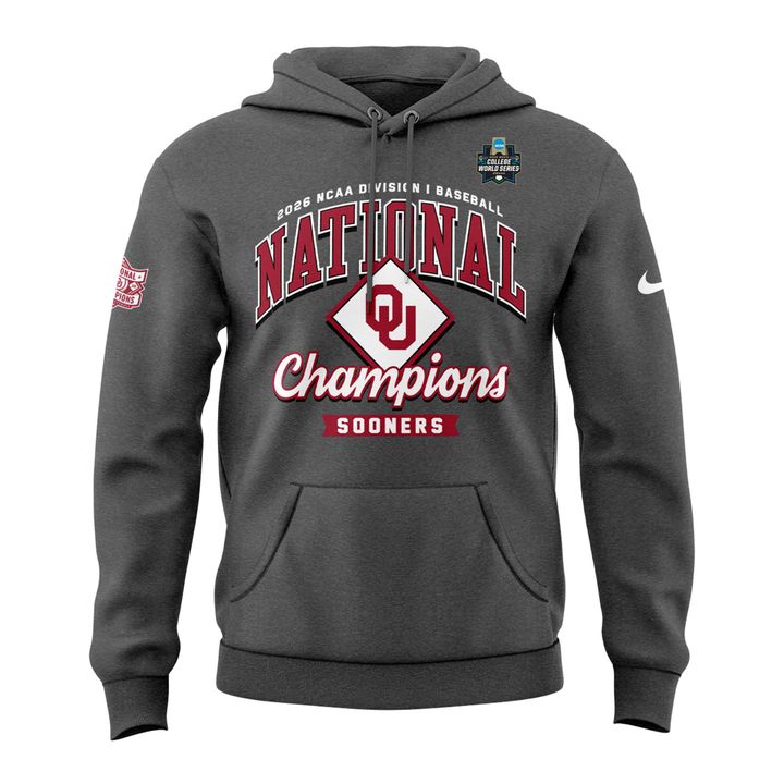Oklahoma Sooners Baseball National Champions 2026 Hoodie