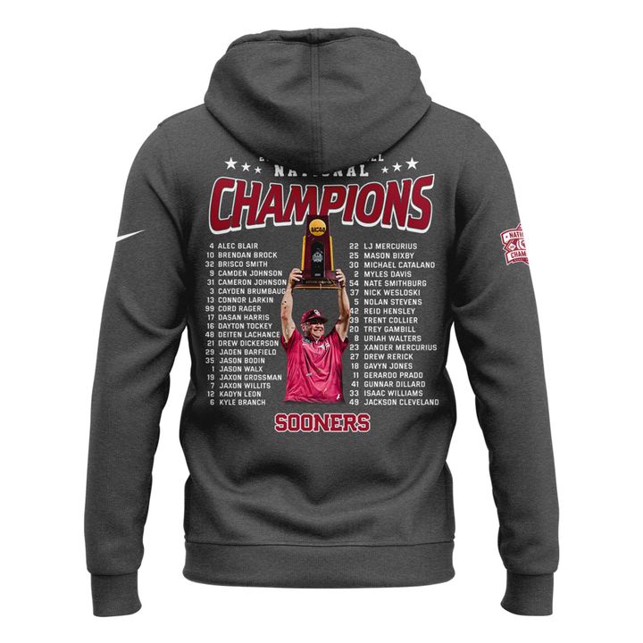 Oklahoma Sooners Baseball National Champions 2026 Hoodie