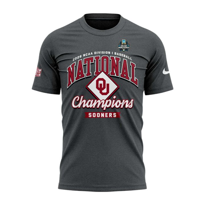 Oklahoma Sooners Baseball National Champions 2026 T-Shirt