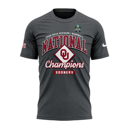 Oklahoma Sooners Baseball National Champions 2026 T-Shirt