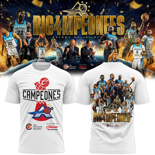 Astros de Jalisco 2026 CIBACOPA Champions Basketball T-Shirt(v1)
