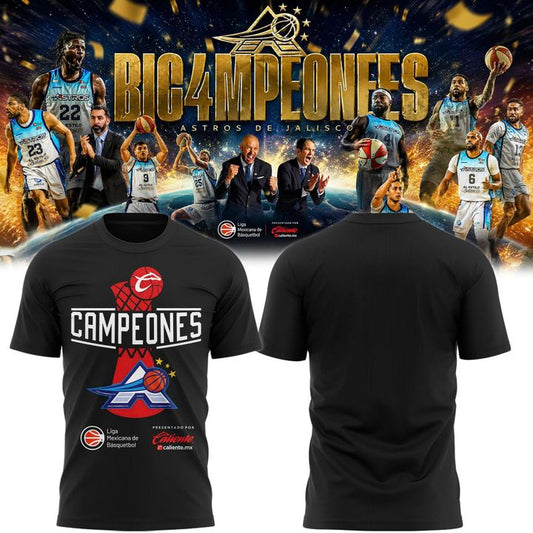 Astros de Jalisco 2026 CIBACOPA Champions Basketball T-Shirt(v3)