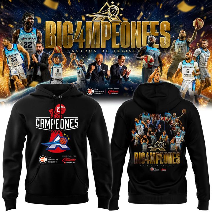 Astros de Jalisco 2026 CIBACOPA Champions Basketball Hoodie