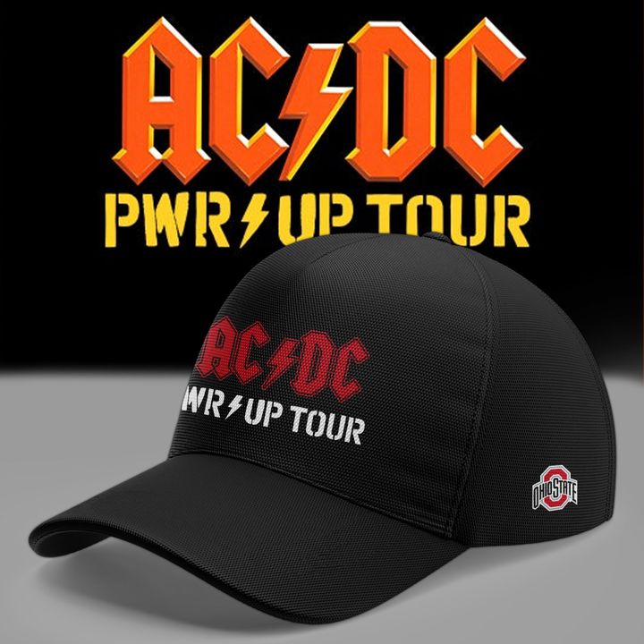 Perfect Tshirt AC/DC x Ohio State Buckeyes Football - Power Up Tour 2026 Cap