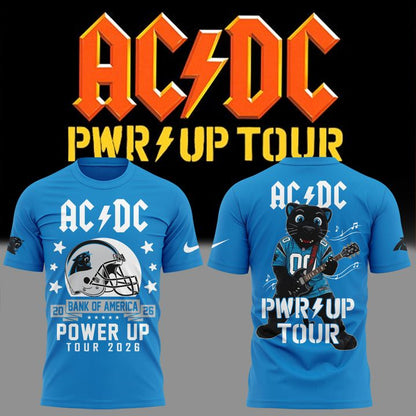 Special Tshirt AC/DC x Carolina Panthers - Power Up Tour 2026 T-Shirt