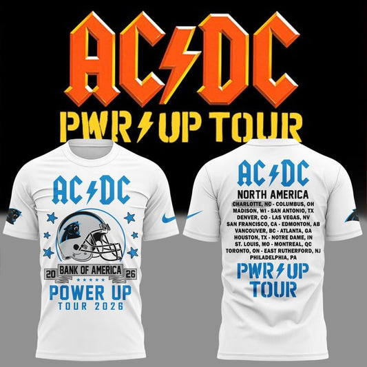 Exclusive 2026 Power Up Tour AC/DC x Carolina Panthers T-Shirt