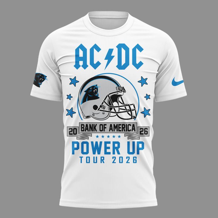 Exclusive 2026 Power Up Tour AC/DC x Carolina Panthers T-Shirt