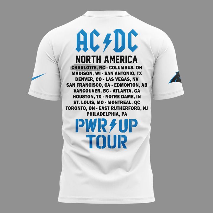 Exclusive 2026 Power Up Tour AC/DC x Carolina Panthers T-Shirt