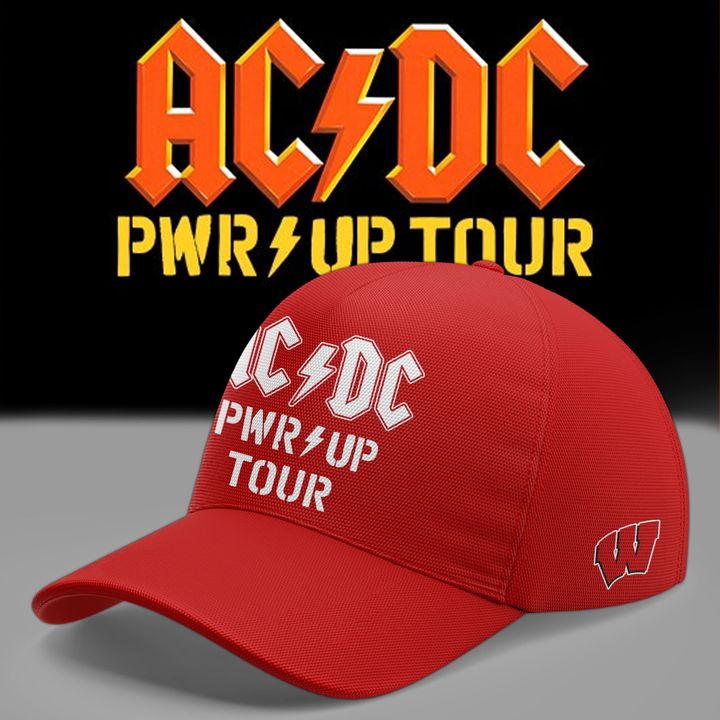 01. AC/DC x Wisconsin Badgers Football - Power Up Tour 2026 T-Shirt
