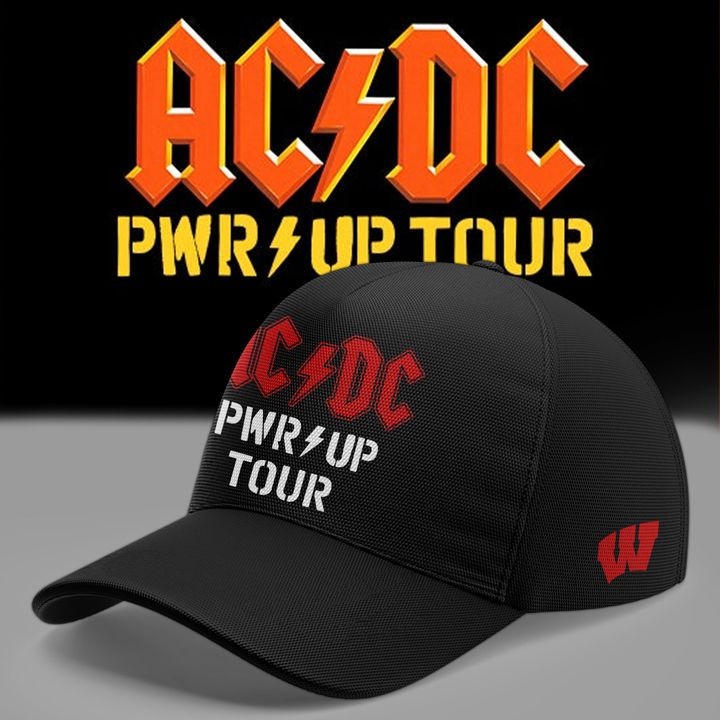 05. Limited Edition AC/DC x Wisconsin Badgers Football - Power Up Tour 2026 T-Shirt