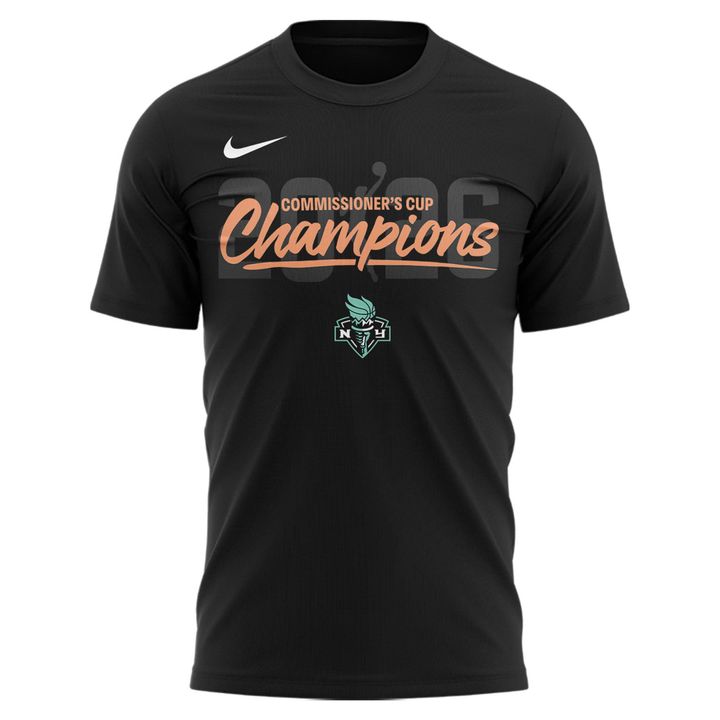 New York Liberty Seafoam 2026 COMMISSIONER’S CUP CHAMPIONS T-shirt