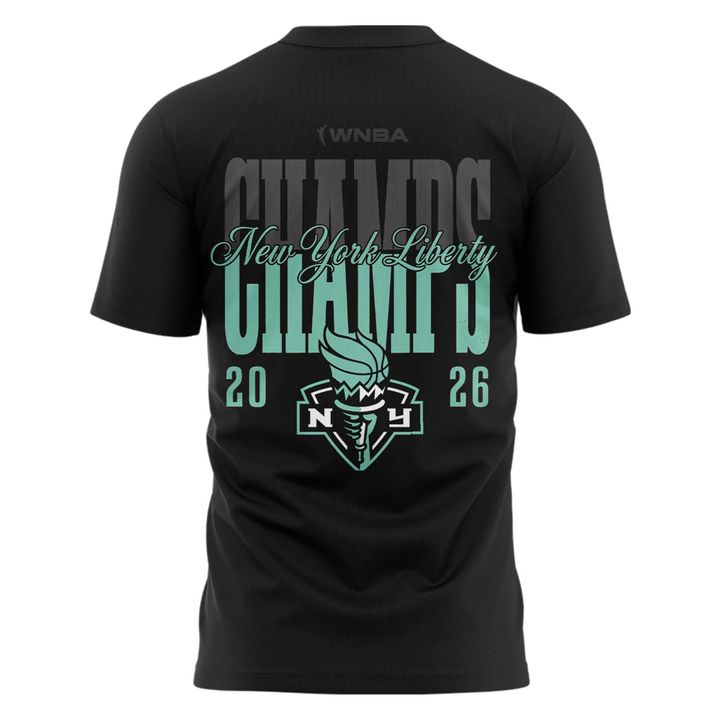 New York Liberty Seafoam 2026 COMMISSIONER’S CUP CHAMPIONS T-shirt