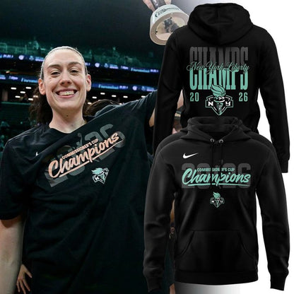 New York Liberty Seafoam 2026 COMMISSIONER’S CUP CHAMPIONS Hoodie