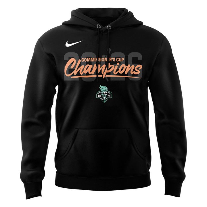 New York Liberty Seafoam 2026 COMMISSIONER’S CUP CHAMPIONS Hoodie